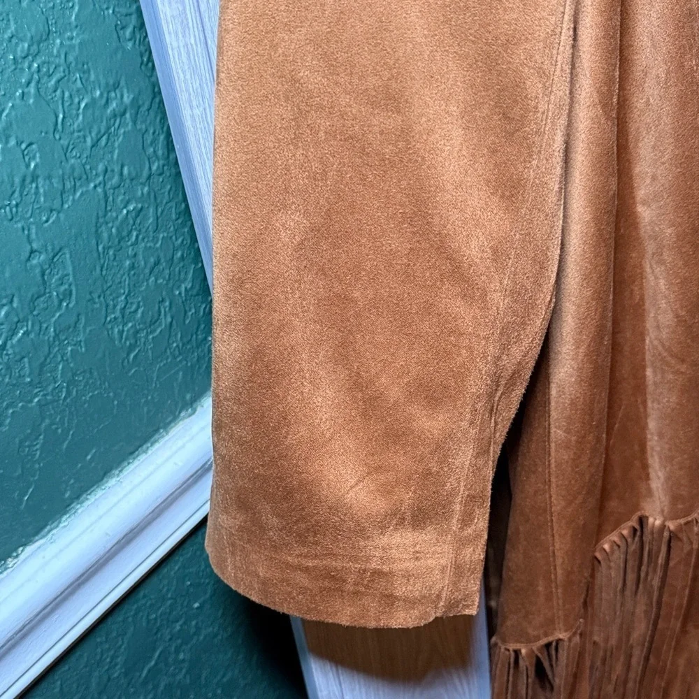 NEW! Chico's Faux Suede Fringe Boho Jacket Size 3 Women's 16/XL